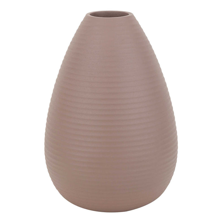 Klova Blush Pink Ceramic Vase | Delicate Pink Vase for Romantic Decor