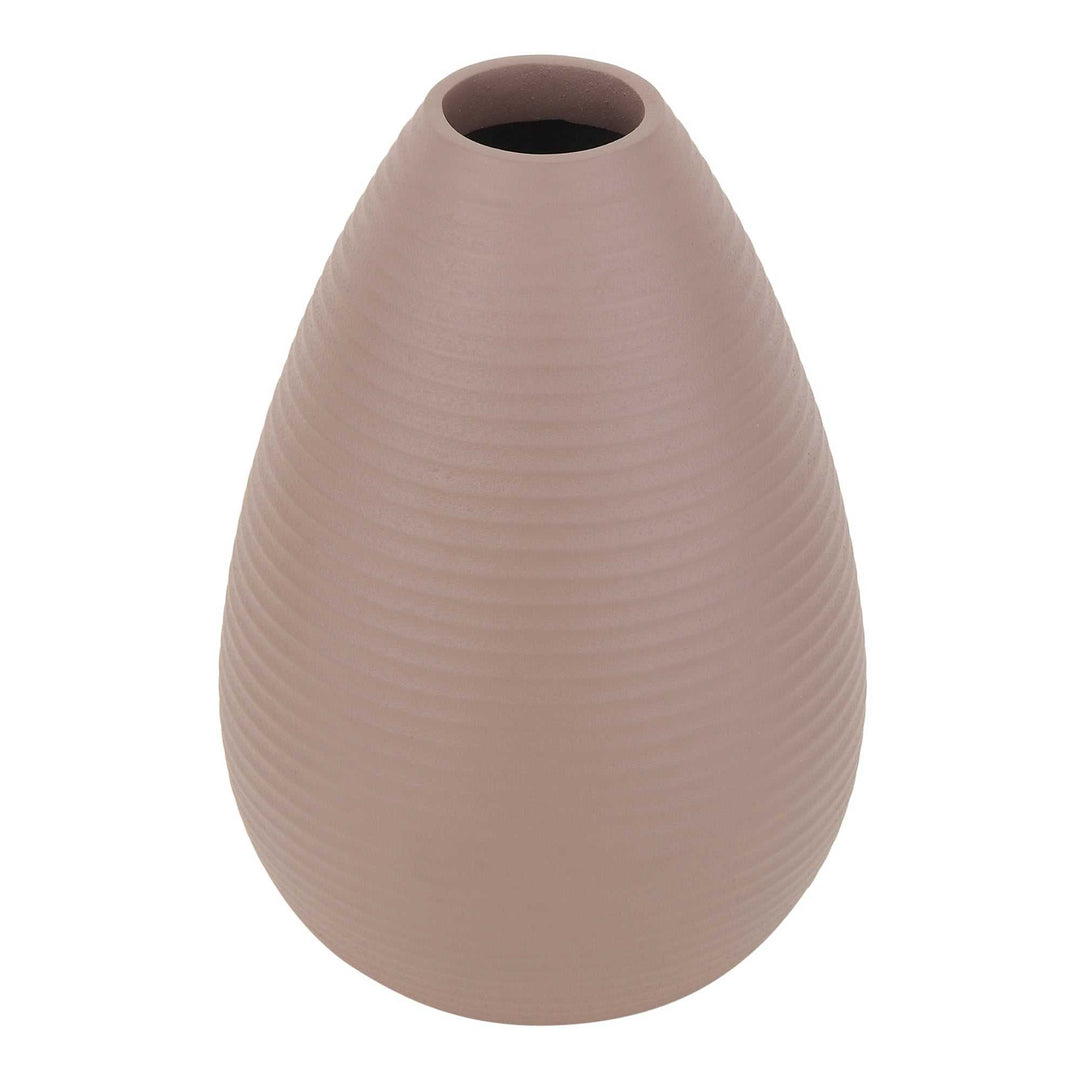 Klova Blush Pink Ceramic Vase | Delicate Pink Vase for Romantic Decor