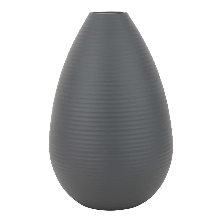 Klova Graphite Industrial Vase | Bold Ceramic for Modern Spaces