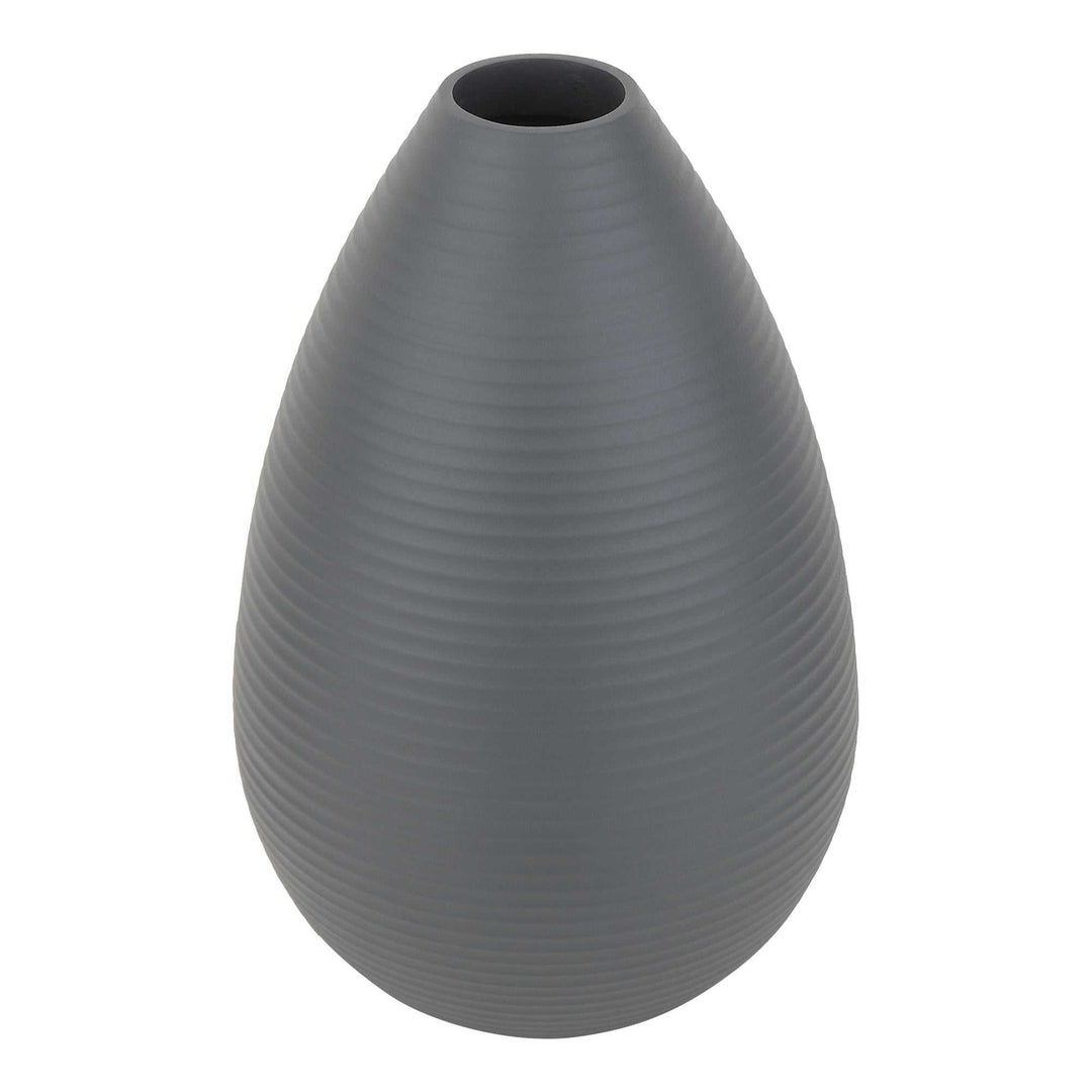 Klova Graphite Industrial Vase | Bold Ceramic for Modern Spaces