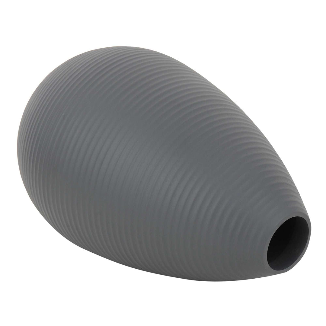 Klova Graphite Industrial Vase | Bold Ceramic for Modern Spaces