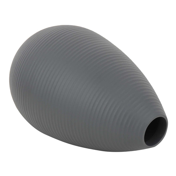Klova Graphite Industrial Vase | Bold Ceramic for Modern Spaces