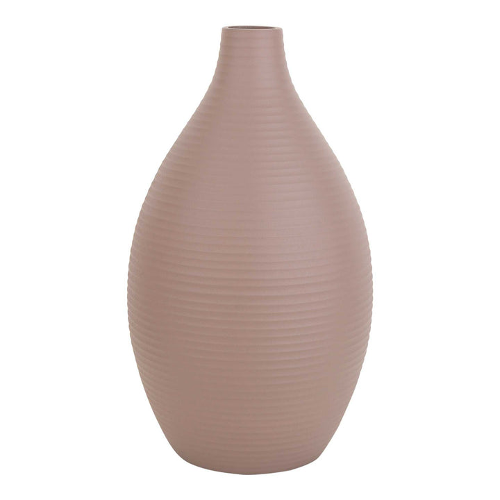 Vesera Pink Enamel Elegance | Glossy Pink Vase for Contemporary Decor