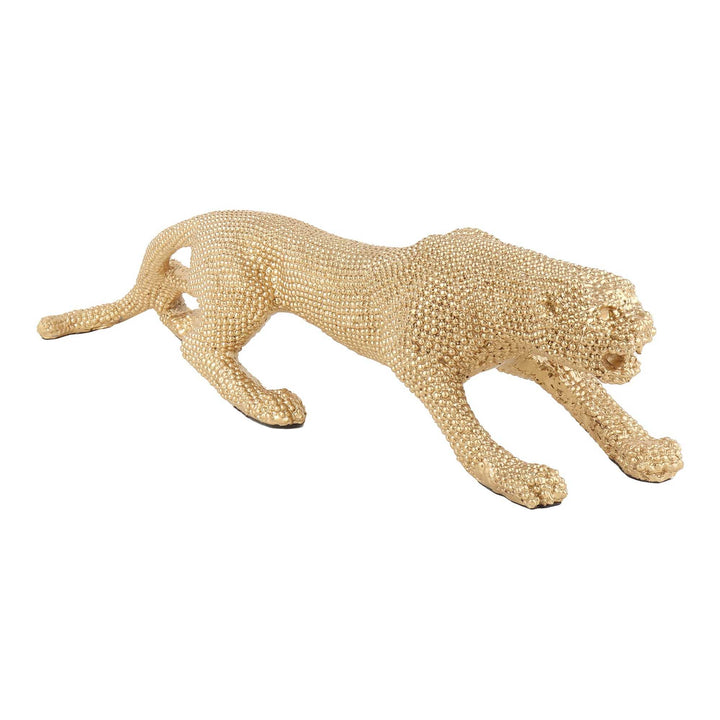 Jeweled Prowler Feline Opulence | Jewel-Adorned Cat Sculpture for Luxury