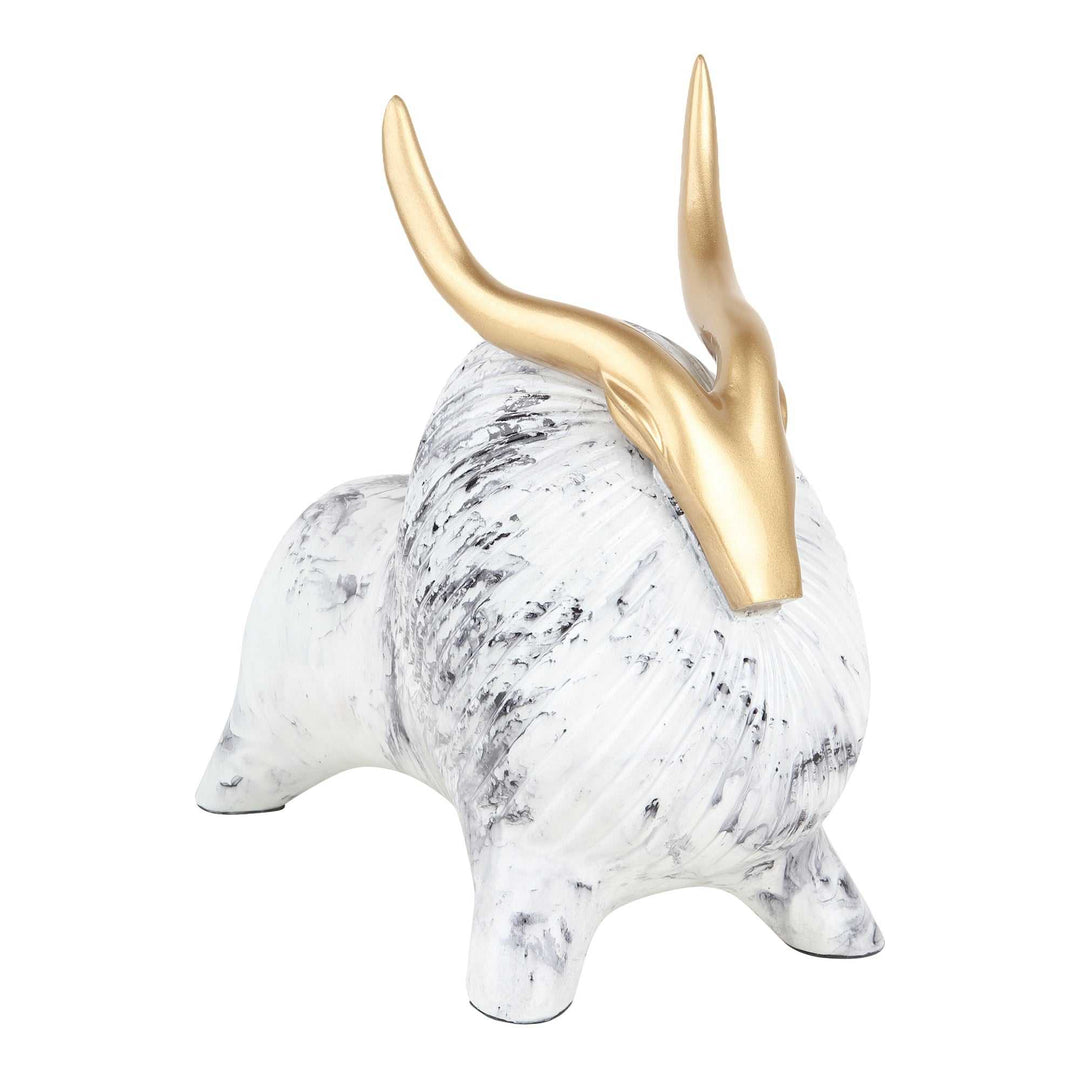 Yak’s Marbellic Rugged Grandeur | Marble Sculpture for Rustic Elegance