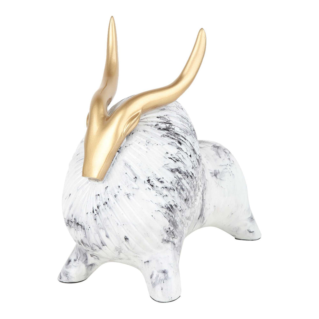 Yak’s Marbellic Rugged Grandeur | Marble Sculpture for Rustic Elegance