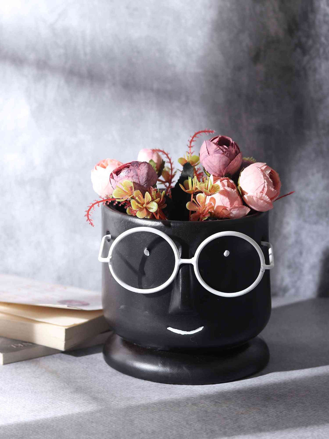 Mr. Spectacles Ceramic Planter | Whimsical Ceramic for Plant Lovers