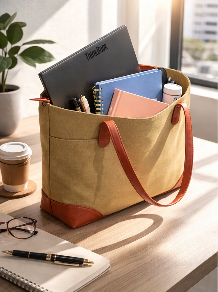 Expobazaar Fashion Book Illustrated Canvas Tote Bag