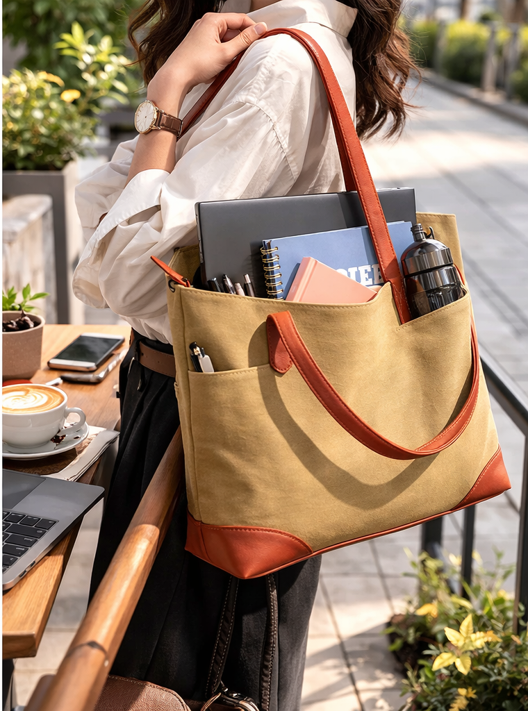 Expobazaar Fashion Book Illustrated Canvas Tote Bag