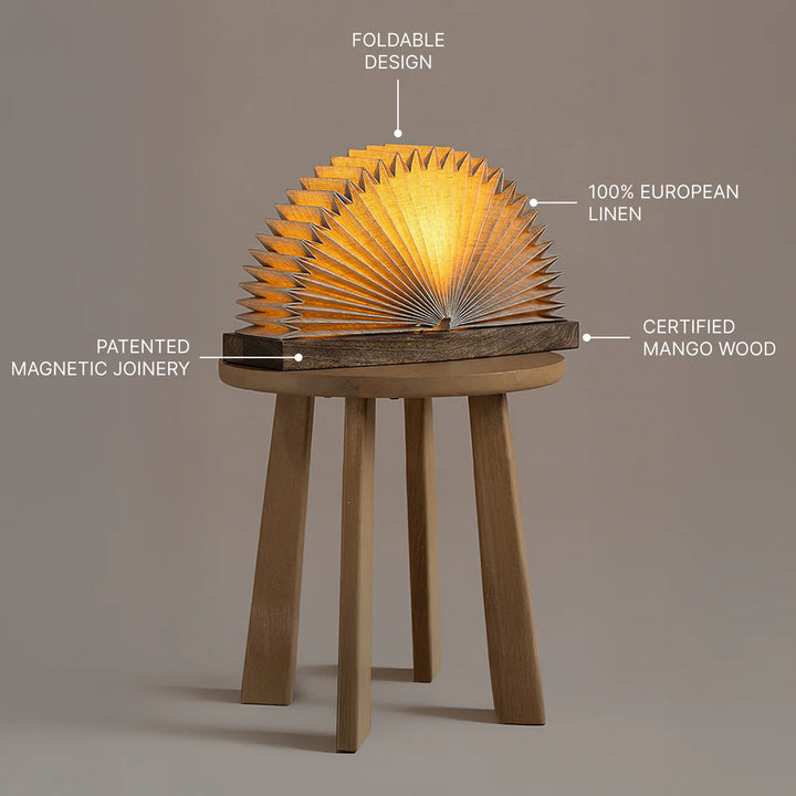 Expobazaar Linen Book Table Lamp