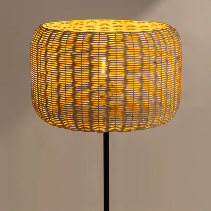 Expobazaar Bird's Nest Rattan Floor Lamp