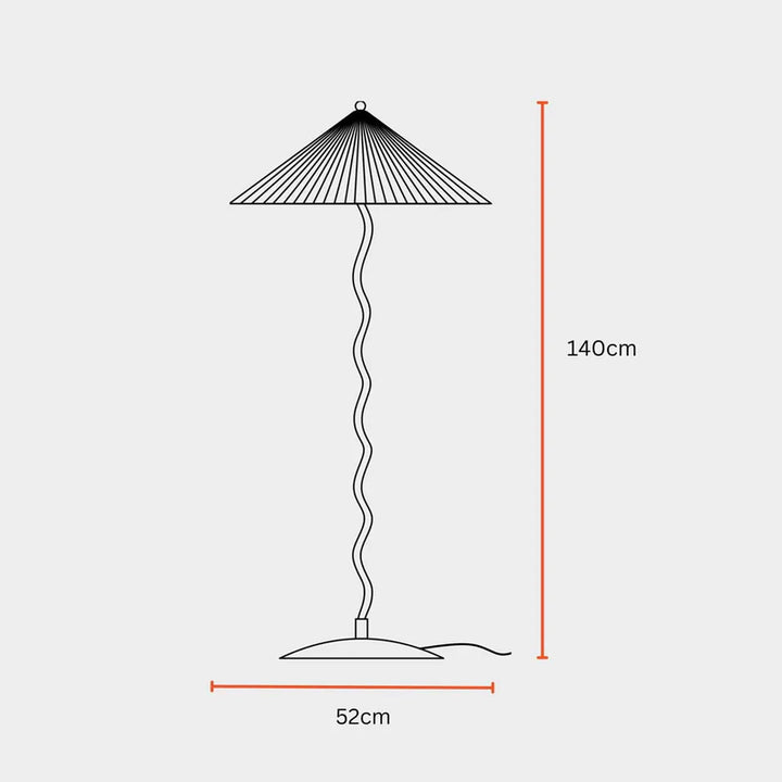 Expobazaar Wavy Floor Lamp Butter Yellow