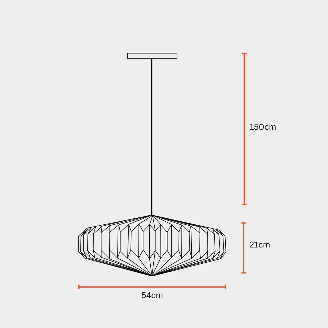 Expobazaar Oblong 2 Linen Pendant Lamp
