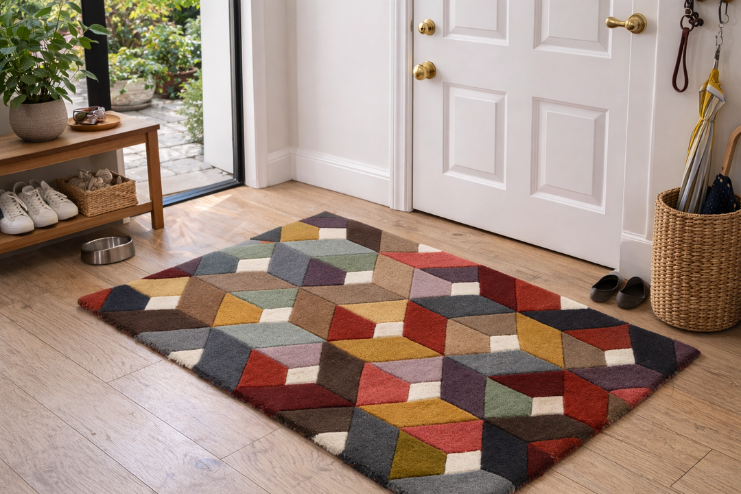 Modern Medley Hand-Tufted Wool Entryway Mat