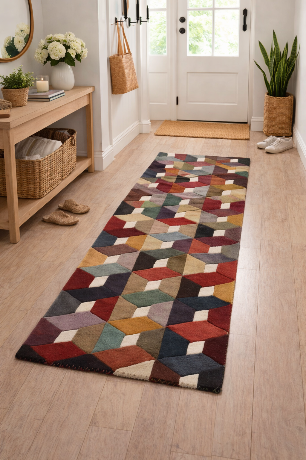 Modern Medley Wool Hallway Runner