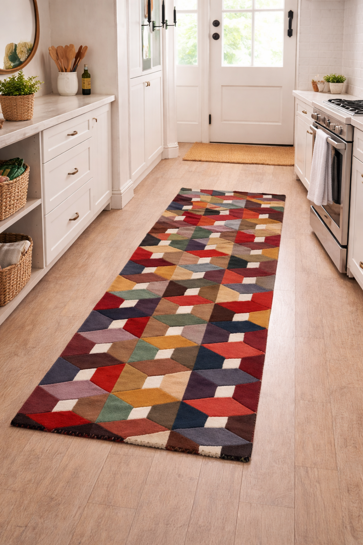 Modern Medley Wool Hallway Runner
