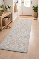 Expobazaar | Luxury Filigree Wool & Viscose Hallway Rug