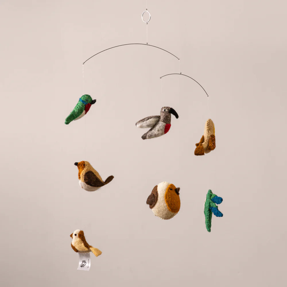 Expobazaar Felt Ornaments Hanging Mobile (Birds)