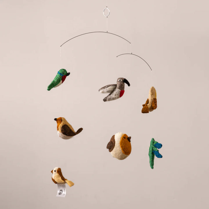 Expobazaar Felt Ornaments Hanging Mobile (Birds)