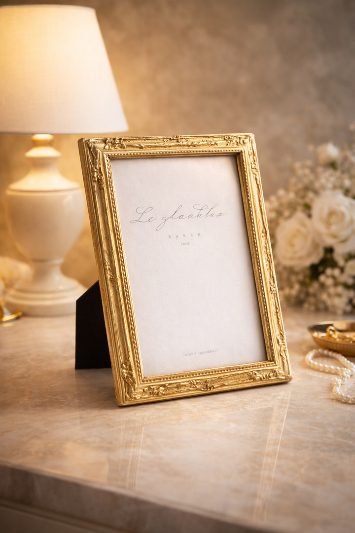 Elysian Frame – Elegant Metal Frame with Detailed Borders