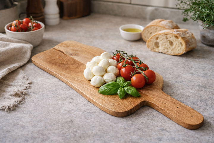 Premium Mango Wood Chopping & Serving Board with Handle – 60x23x1.7 cm