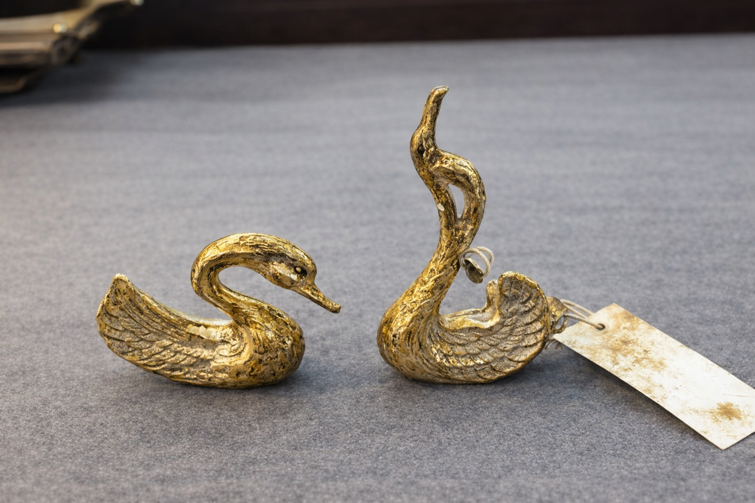 Luxury Mother of Pearl Elephant Figurines Set