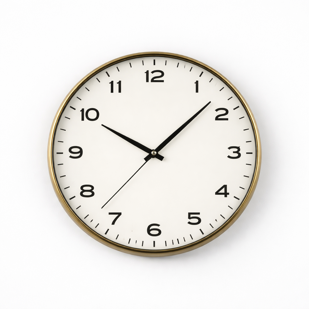 Stainless Steel Classic Wall Clock – Stylish Home & Office Timepiece