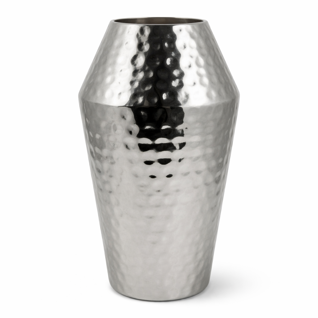 Elegant Stainless Steel Flower Vase for Modern Interiors – 7×12 Inches