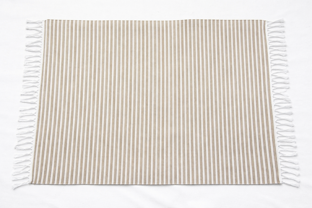 Eco-Friendly Woven Full Stripe Floor Mat – Soft & Absorbent