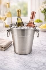 Wine Cooler Bucket | Polished Stainless Steel | Luxury Drinks Chiller