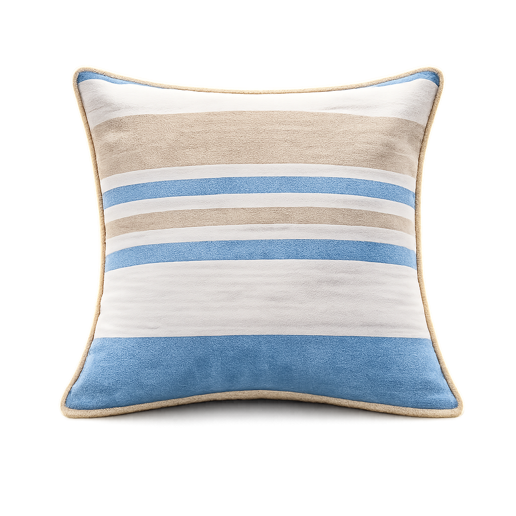 Woven Horizontal Stripe Cotton Cushion Covers – 2 Pieces