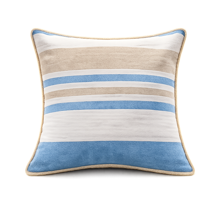 Woven Horizontal Stripe Cotton Cushion Covers – 2 Pieces