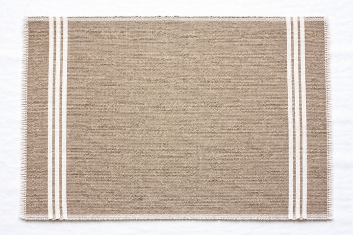 Eco-Friendly Cotton Woven Stripe Table Mats – Set of 2