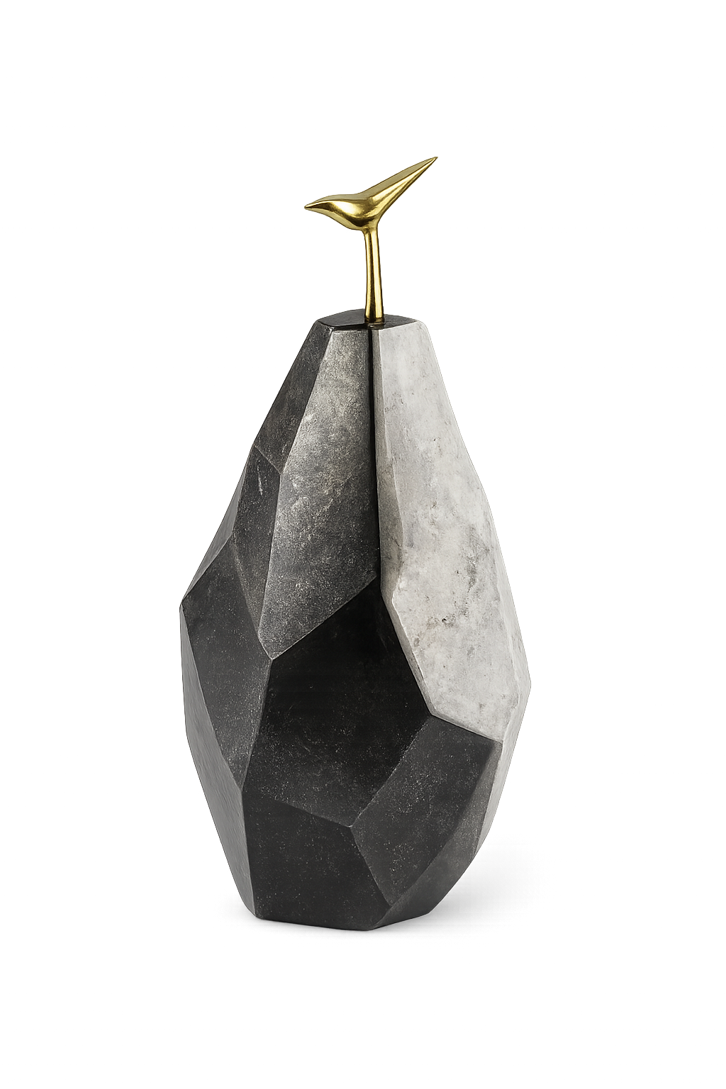 Luxury Modern Abstract Black Aluminium Accent Sculpture for Interiors