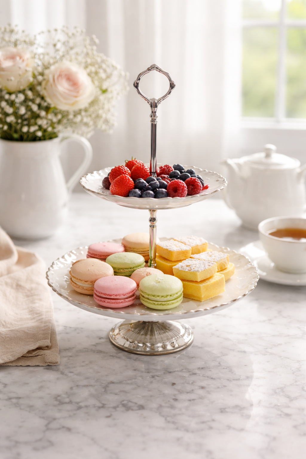 Rajwada Brass Cookie & Dessert Stand | 10.5 x 15 Inch Premium Serveware