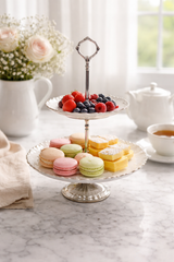 Rajwada Brass Cookie & Dessert Stand | 10.5 x 15 Inch Premium Serveware