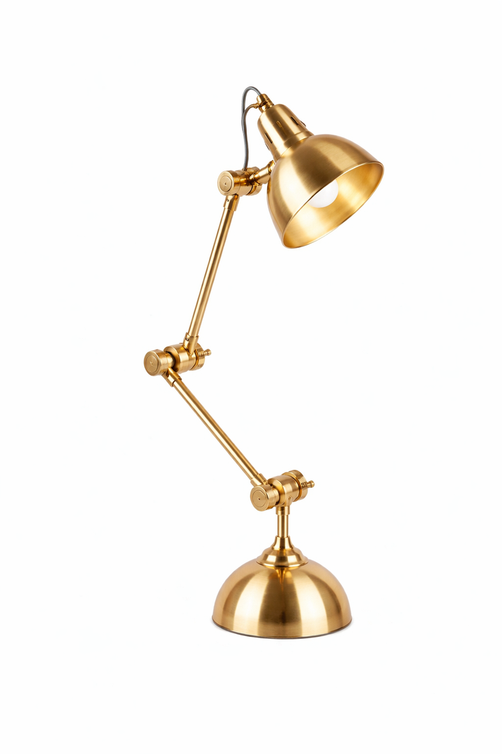 Luxury Triple Adjustable Study Lamp with Hinged Design