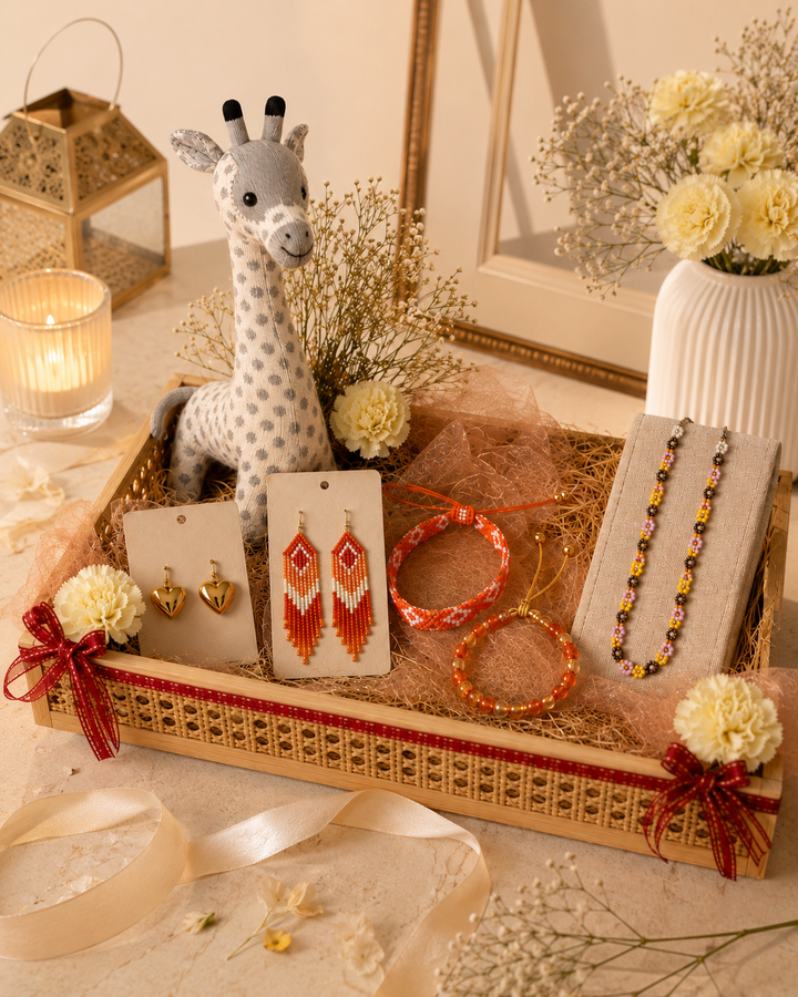Expobazaar Rakhi Gift Hamper Jewellery and Plush Toy