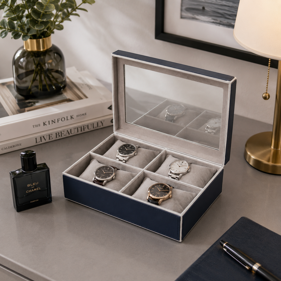 Expobazaar Premium Watch Box with Decorative Detailing