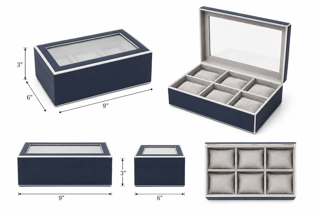 Expobazaar Premium Watch Box with Decorative Detailing