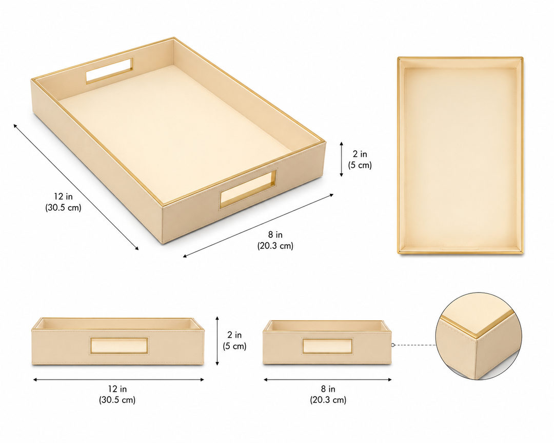 Expobazaar Rectangular Tray with Sleek Design for Serving or Displaying Items