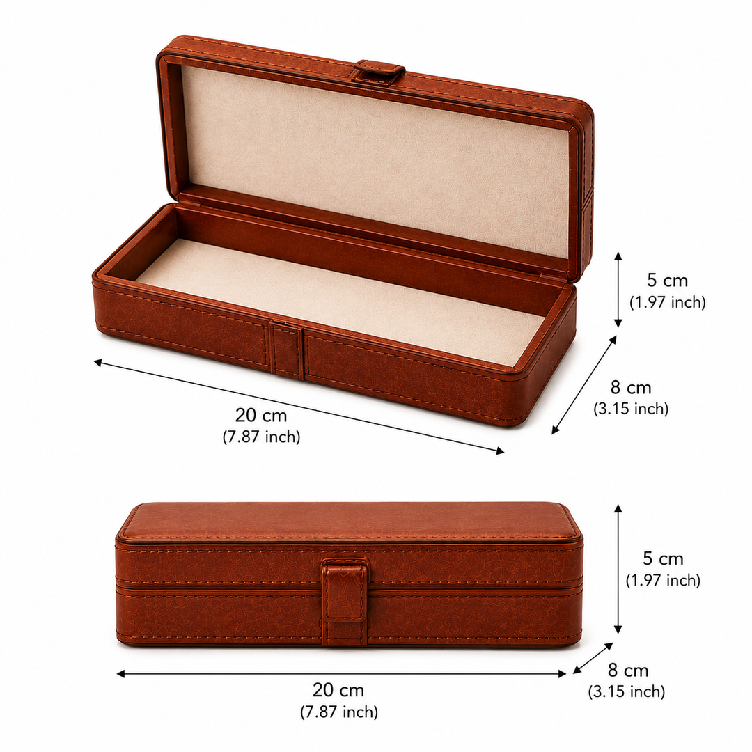 Expobazaar Premium  Leather Pencil Box for Office & Study