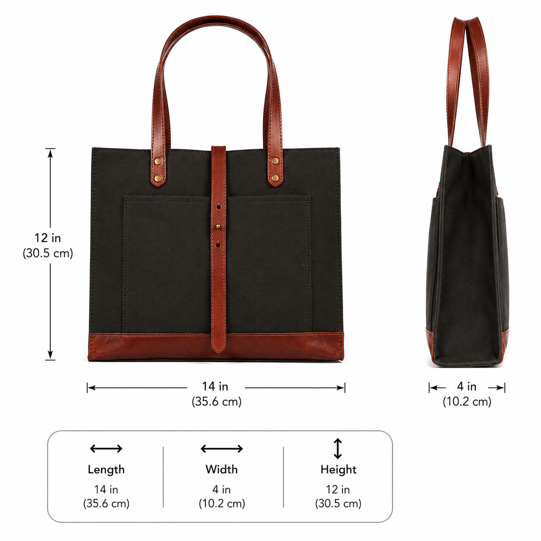 Expobazaar Dark Brown Bag with Secure Closure