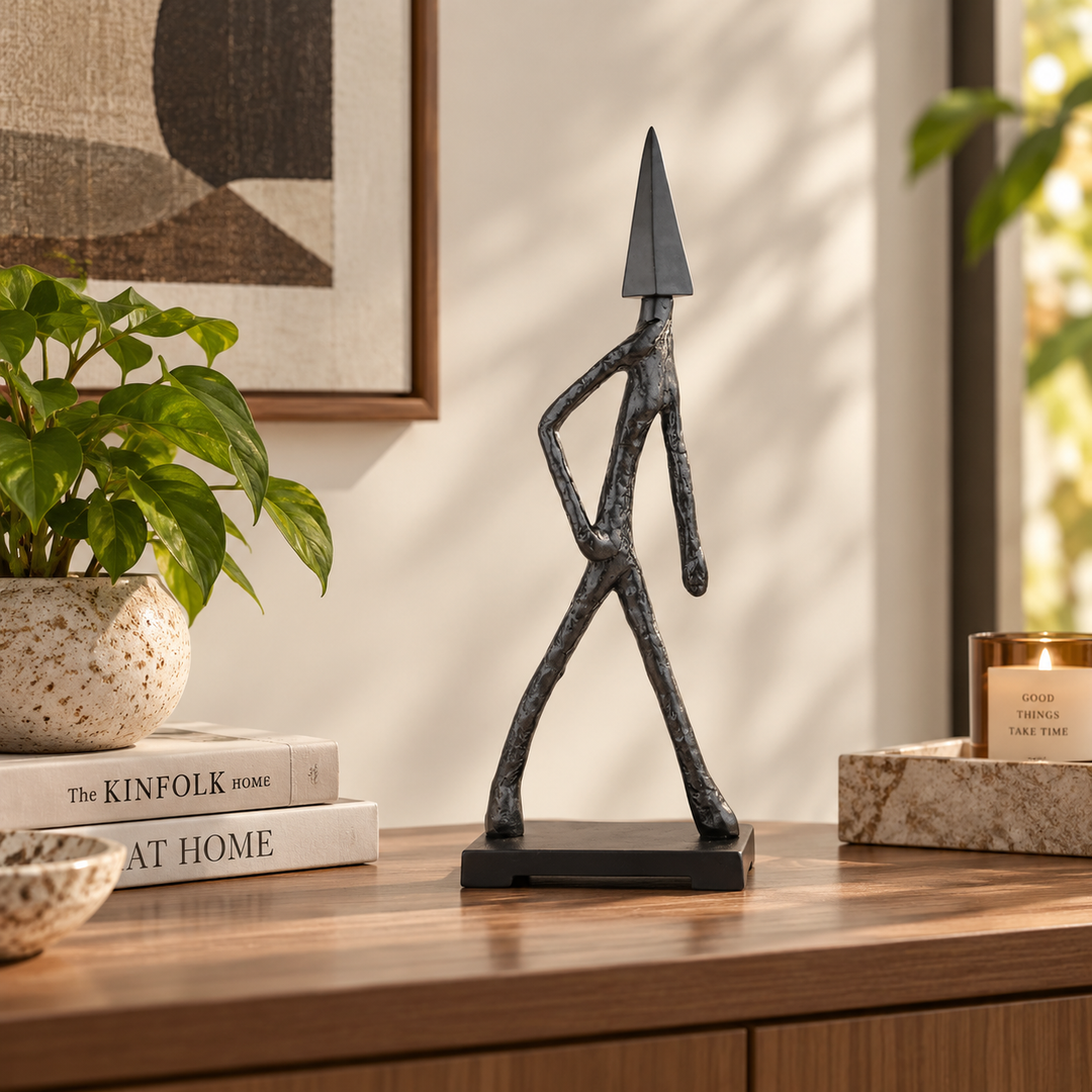 Arrowed Being Mystic Sculpture | Bold Abstract Decor Accent