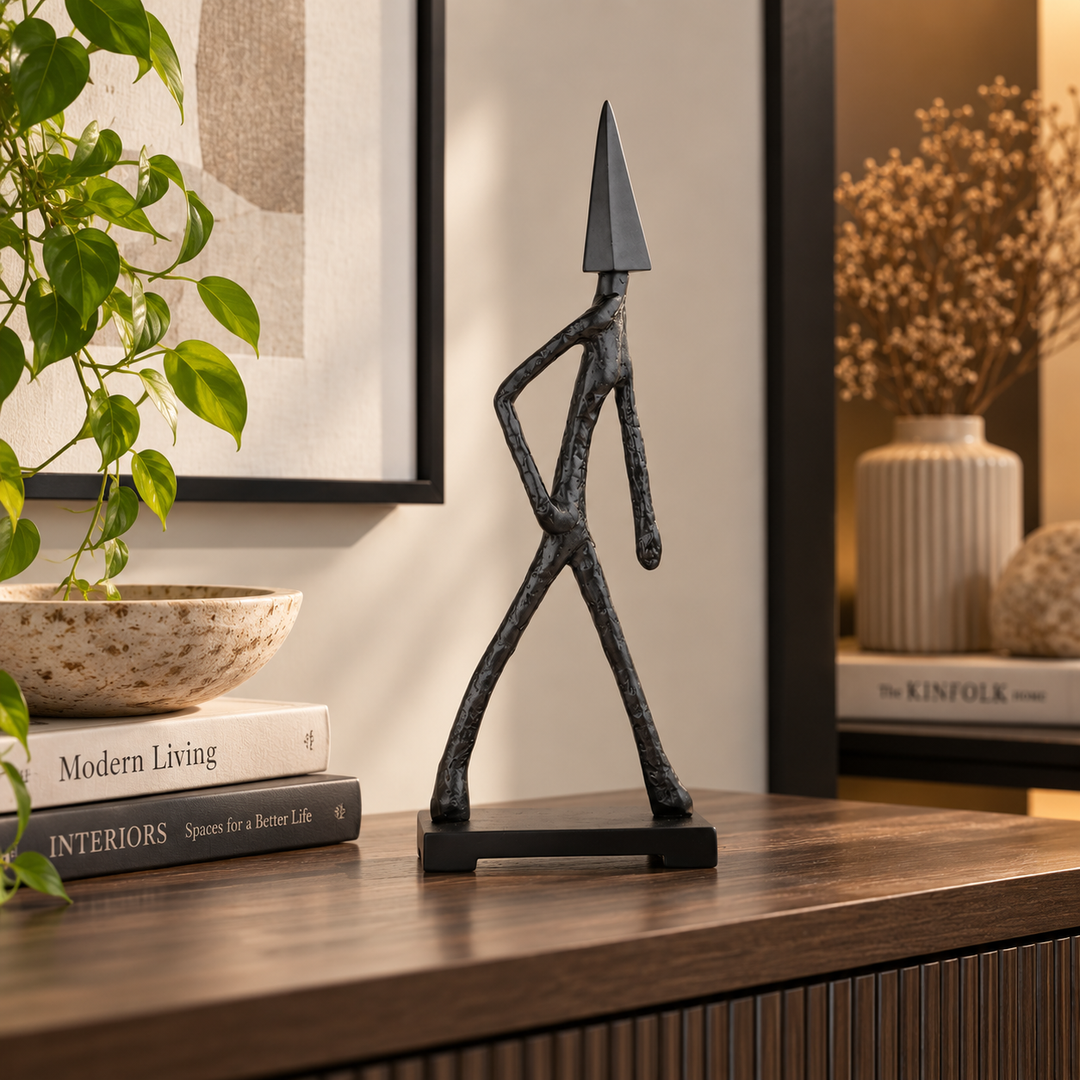 Arrowed Being Mystic Sculpture | Bold Abstract Decor Accent