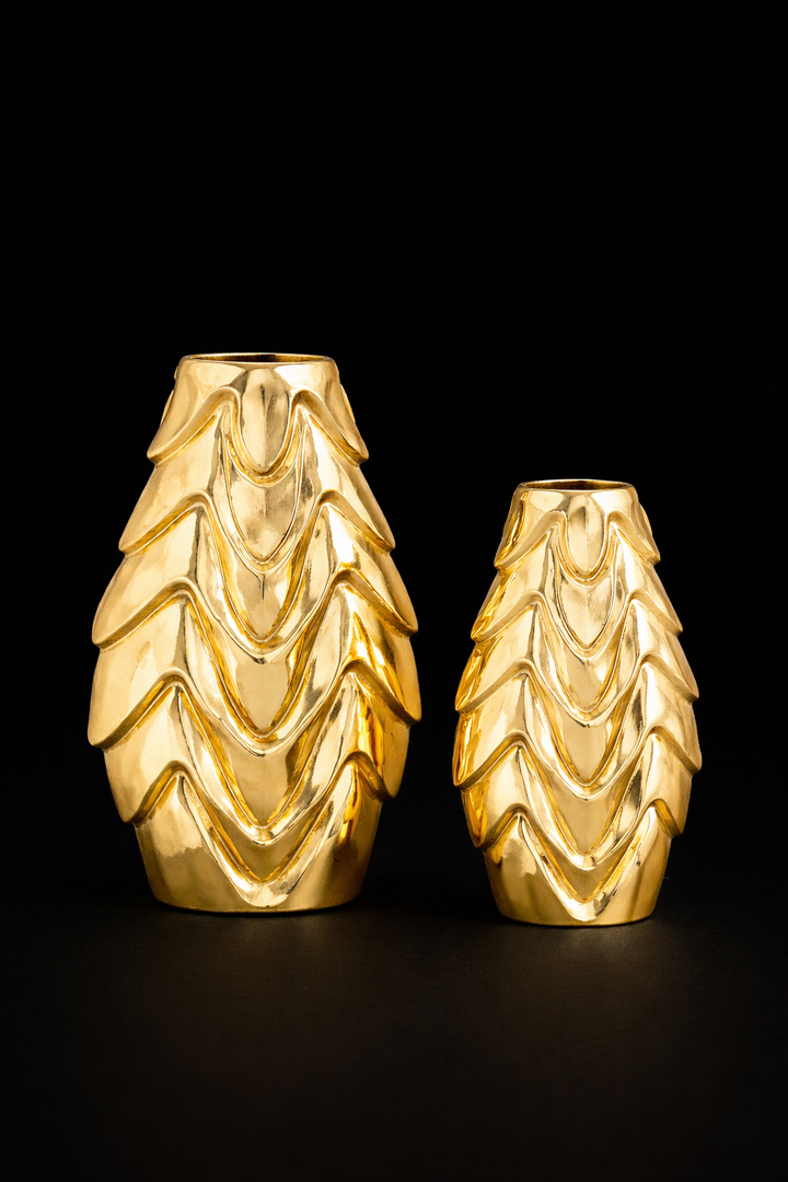 Sona Aluminium Decorative Vase - Modern Indian Elegance