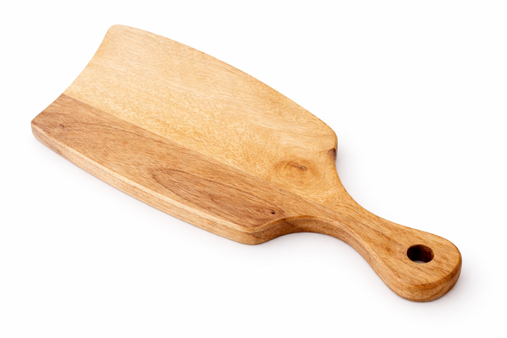 Stylish Mango Wood Chopping & Serving Board | Unique Moon Cut Design – 40.5x15.5x1.7cm