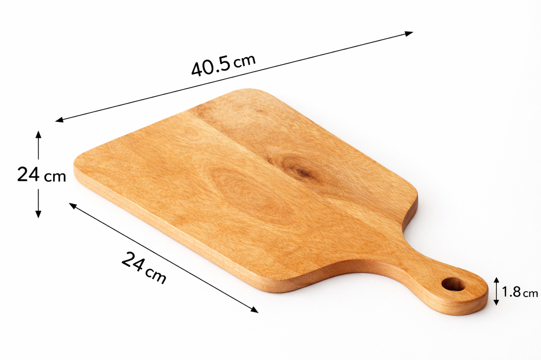 Wooden Cutting & Presentation Board with Handle – Table & Kitchen Use