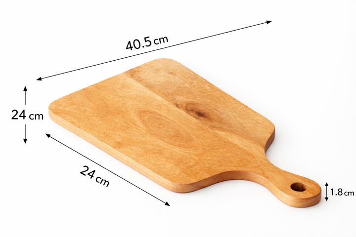 Wooden Cutting & Presentation Board with Handle – Table & Kitchen Use