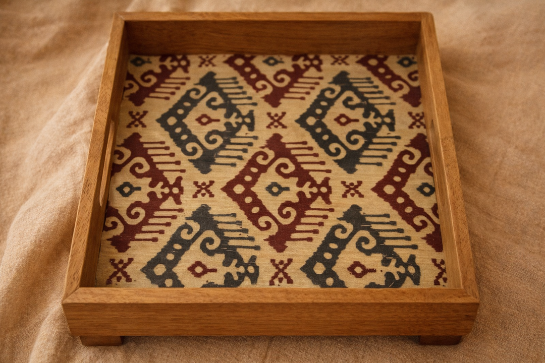 Wooden Rectangular Tray 18×12 Inch for Serving & Décor